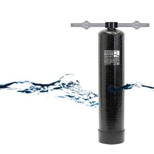 Water softener that cleans water system