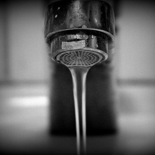 Hard tap water