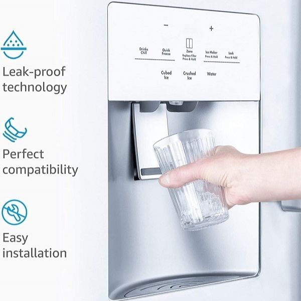fridge with an inline water filter