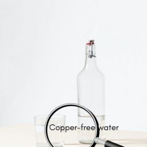 copper eliminated using undersink water filter from glass of drinking water