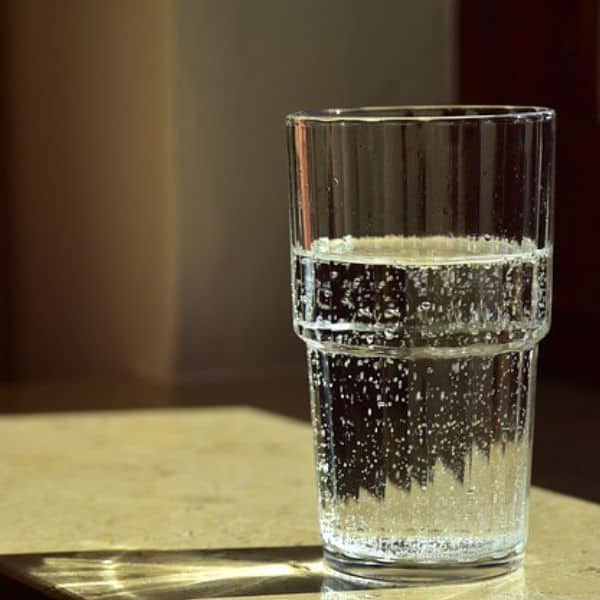 clean glass of water