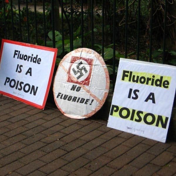 Anti fluoride protest posters
