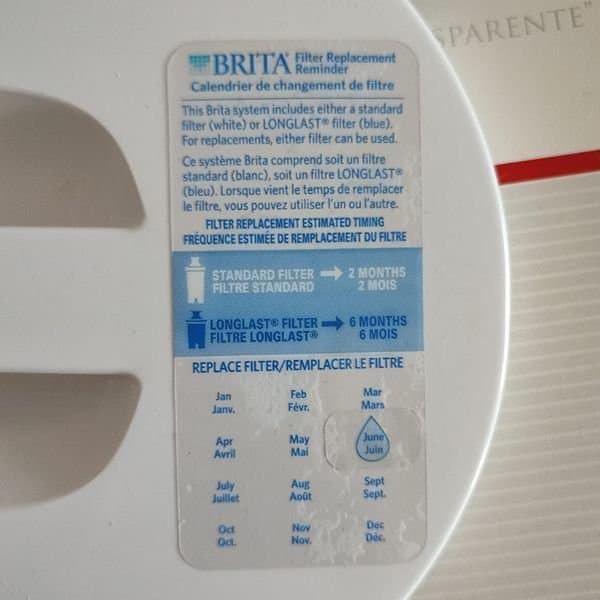 brita filter sticker indicator 