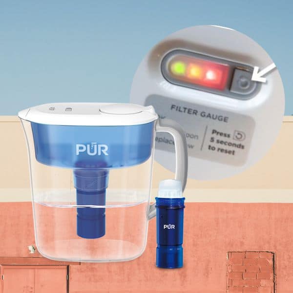 pur water filter gauge blinking