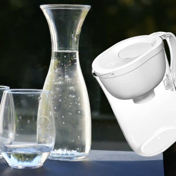 water filter jug and a brita water filter pitcher
