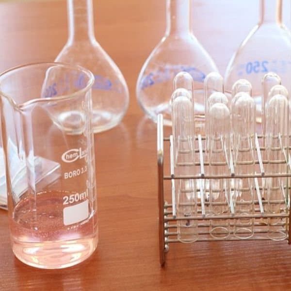 laboratory using distilled water