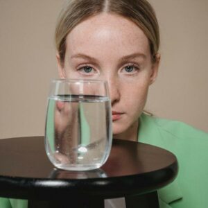 smelly glass of water